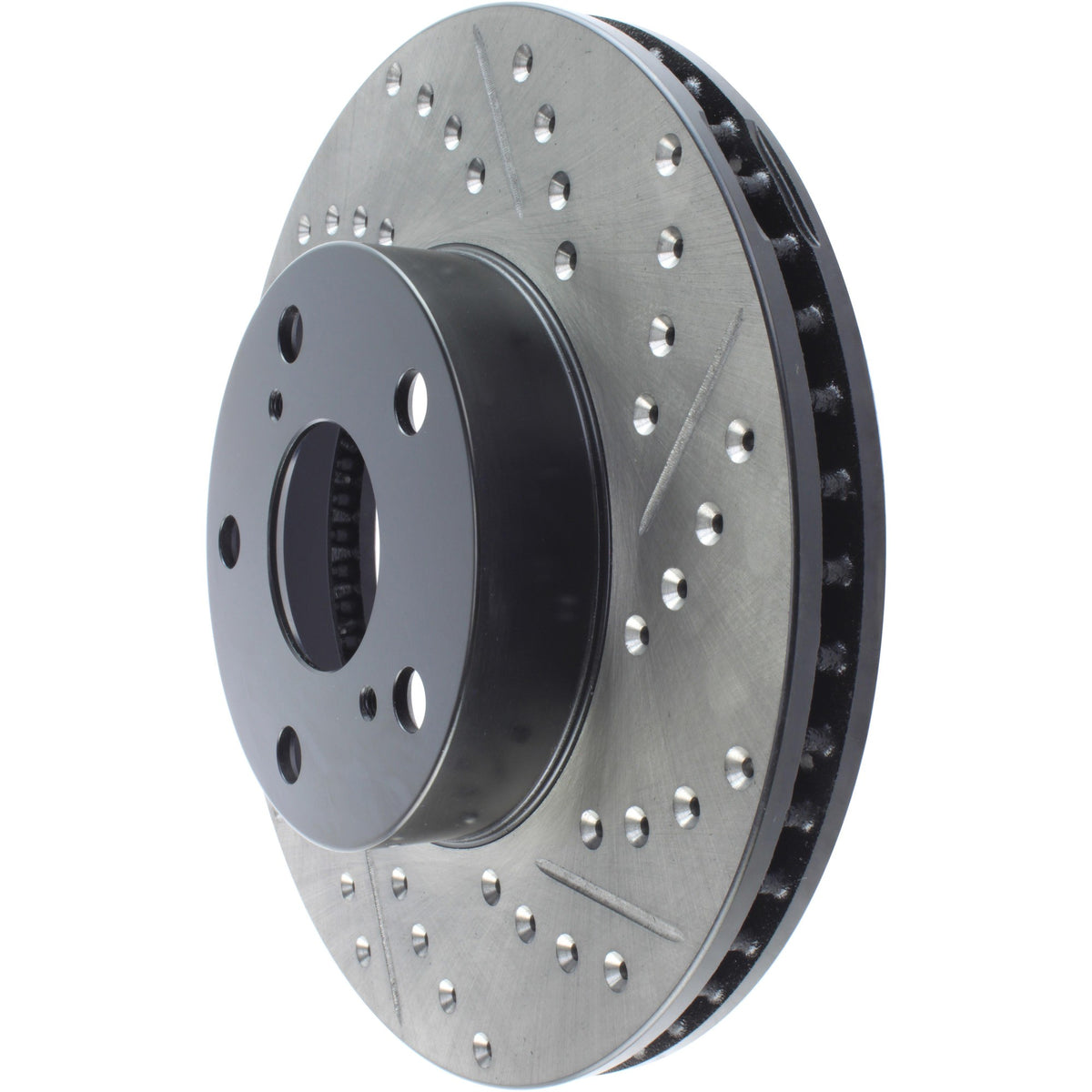StopTech Sport Drilled/Slotted Brake Rotor; Front Left