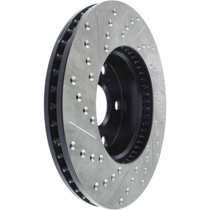 StopTech Sport Drilled/Slotted Brake Rotor; Front Left