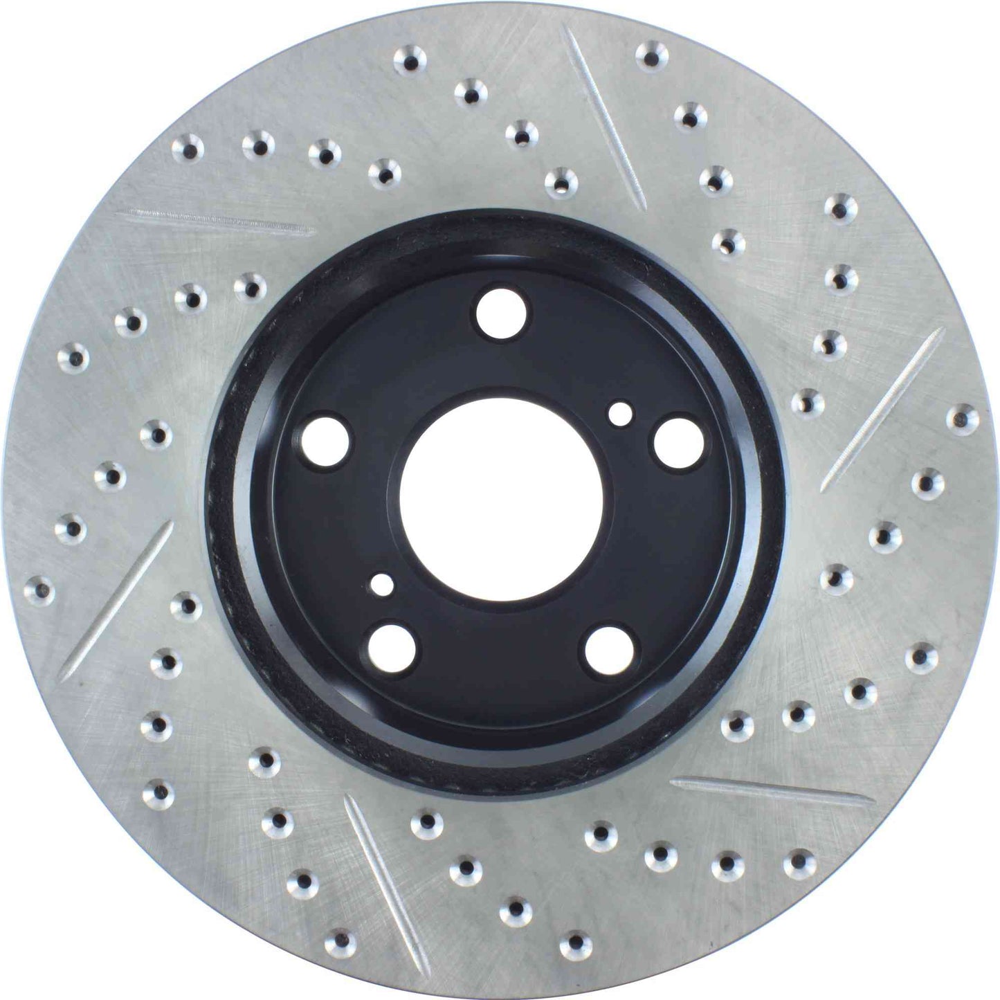 StopTech Sport Drilled/Slotted Brake Rotor; Front Right