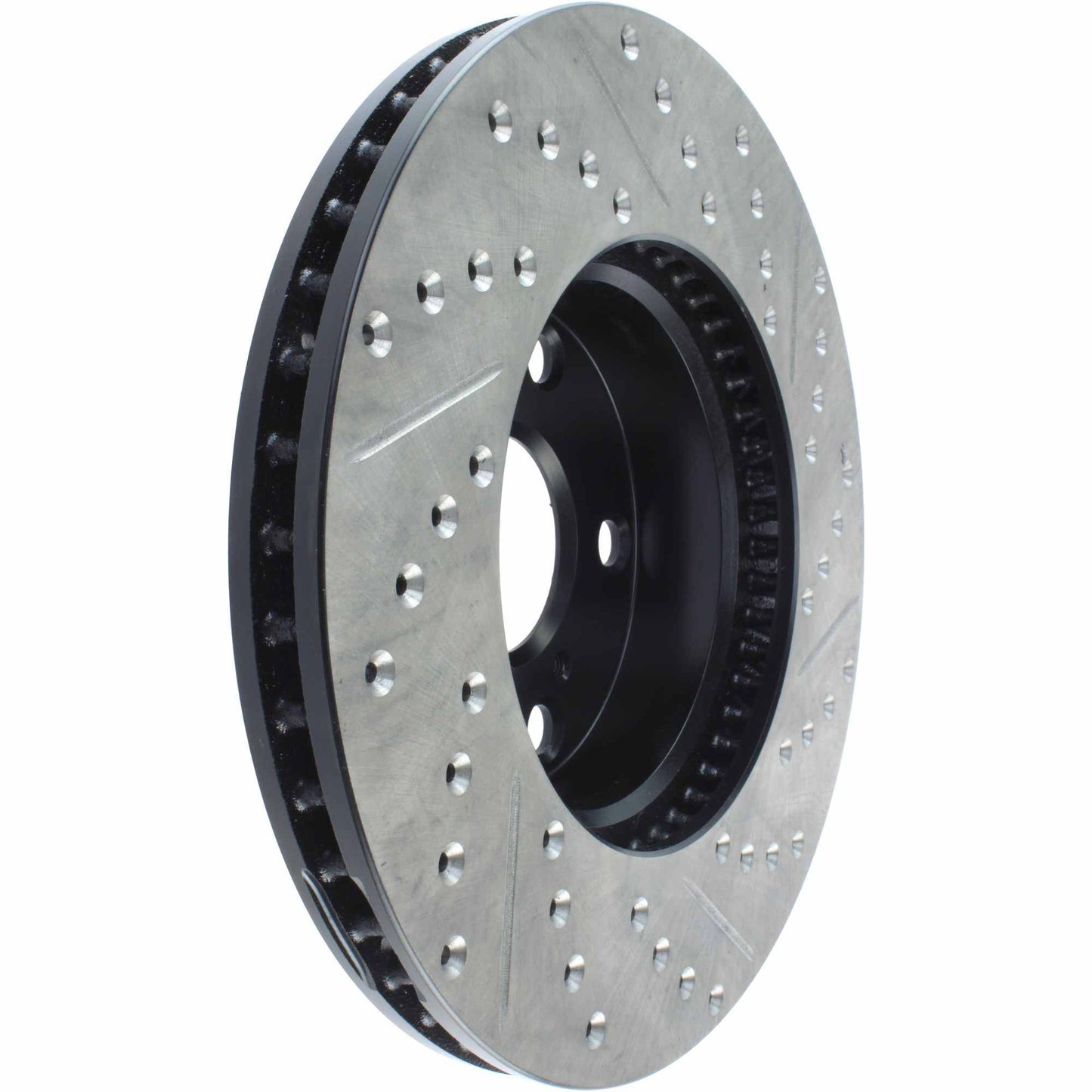 StopTech Sport Drilled/Slotted Brake Rotor; Front Right