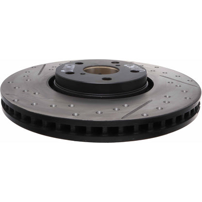 StopTech Power Slot 06-11 Lexus GS Series / 06-12 IS Series Front Right CRYO Drilled & Slotted Rotor 127.44137CR
