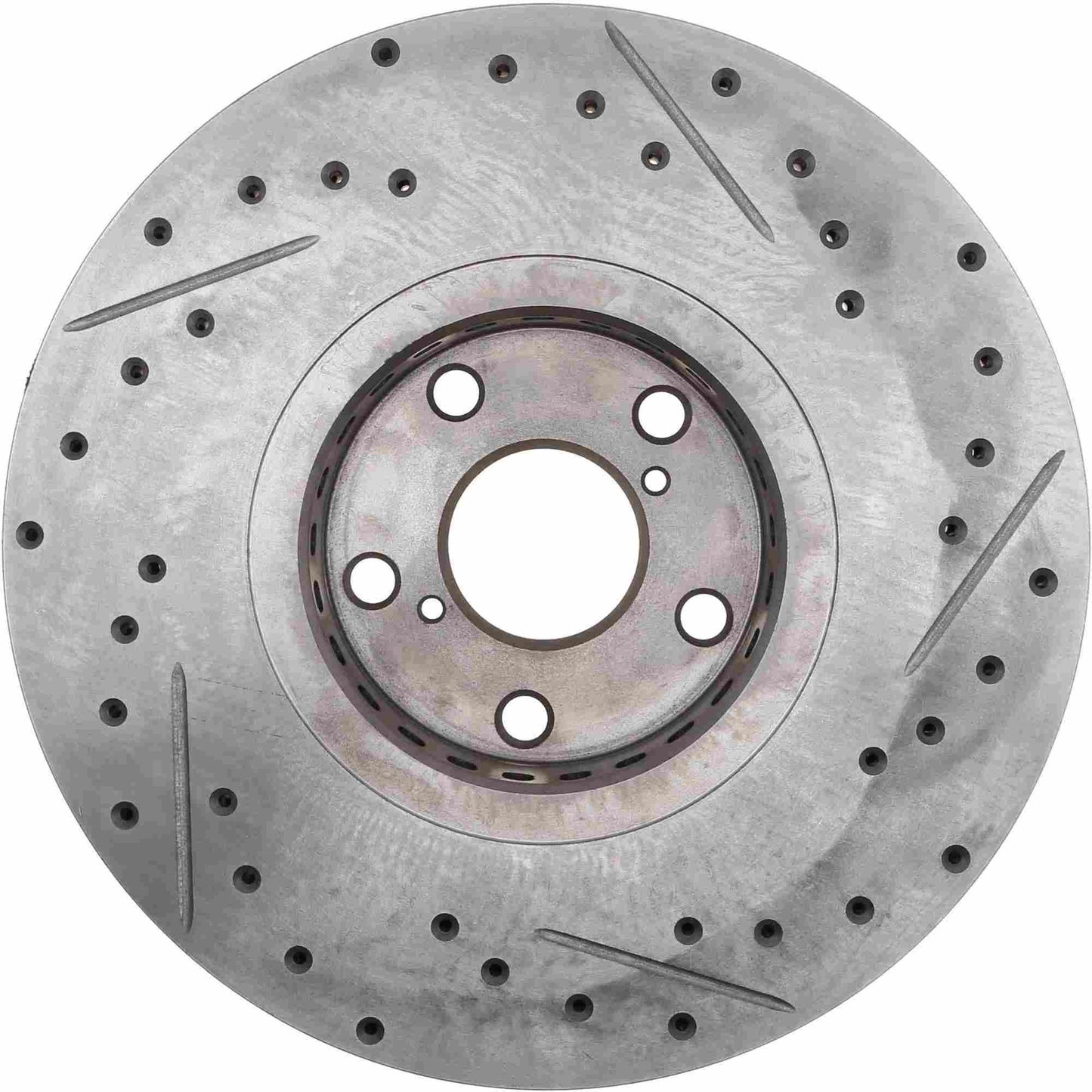 StopTech Power Slot 06-11 Lexus GS Series / 06-12 IS Series Front Right CRYO Drilled & Slotted Rotor 127.44137CR