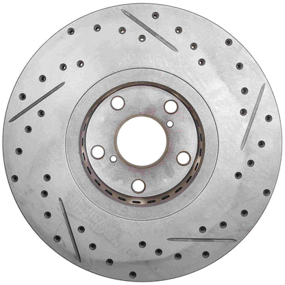 StopTech Power Slot 06-11 Lexus GS Series / 06-12 IS Series Front Right Drilled & Slotted Rotor 127.44137R