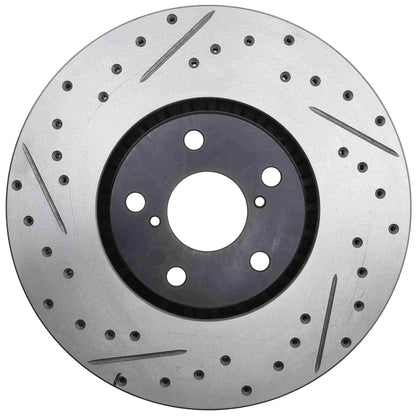 StopTech Power Slot 06-11 Lexus GS Series / 06-12 IS Series Front Right Drilled & Slotted Rotor 127.44137R