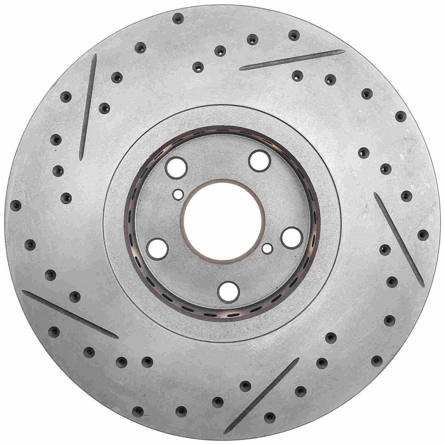 StopTech Power Slot 06-11 Lexus GS Series / 06-12 IS350 Front Left Drilled & Slotted Rotor 127.44138L