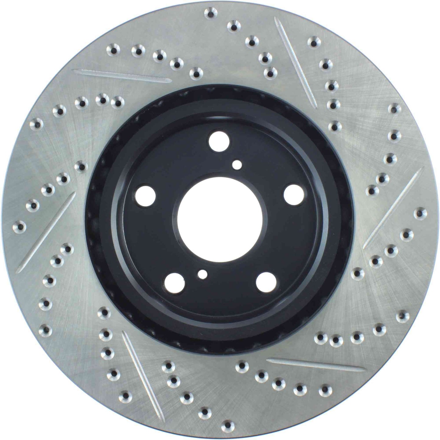 StopTech Sport Drilled/Slotted Brake Rotor; Front Right