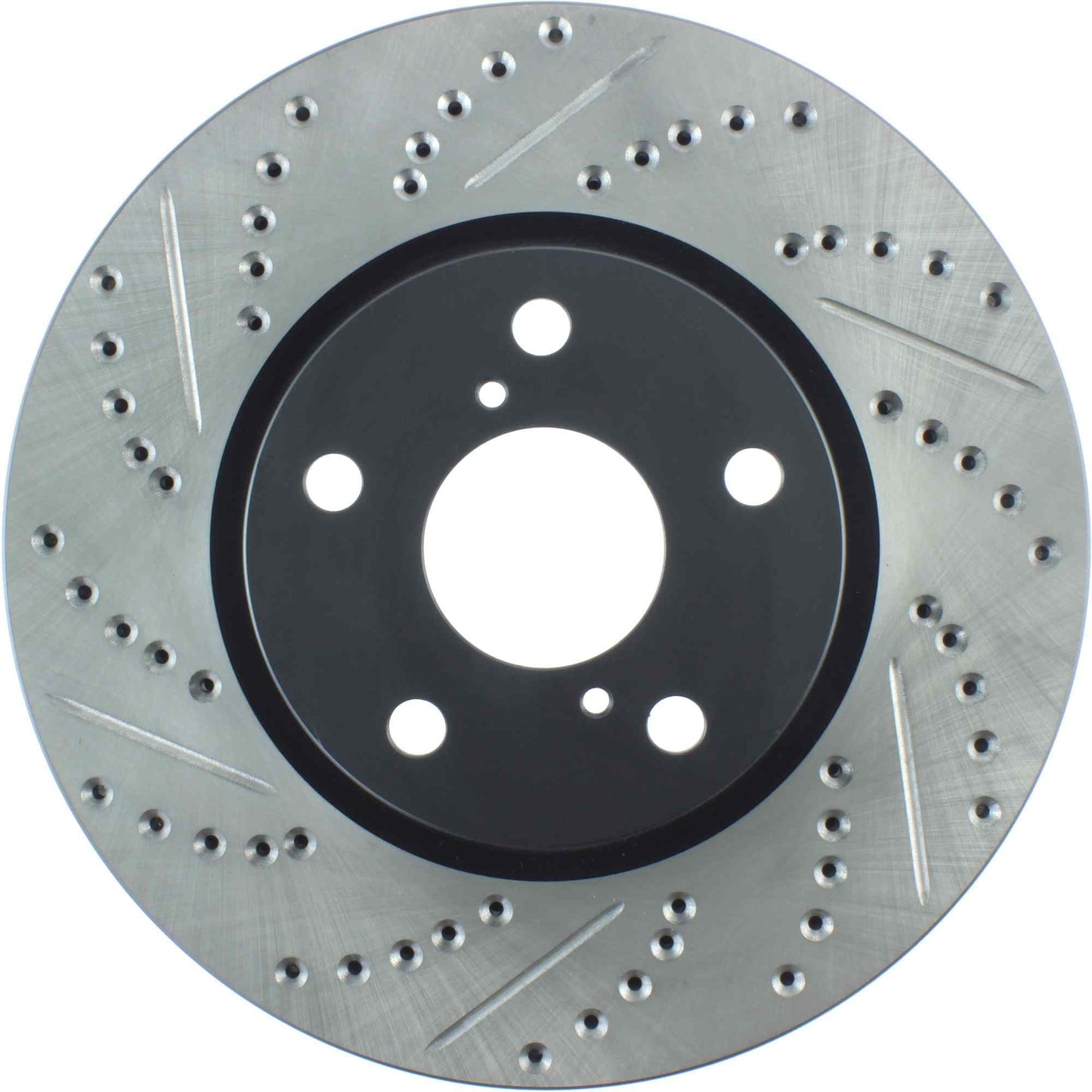 StopTech Sport Drilled/Slotted Brake Rotor; Front Right