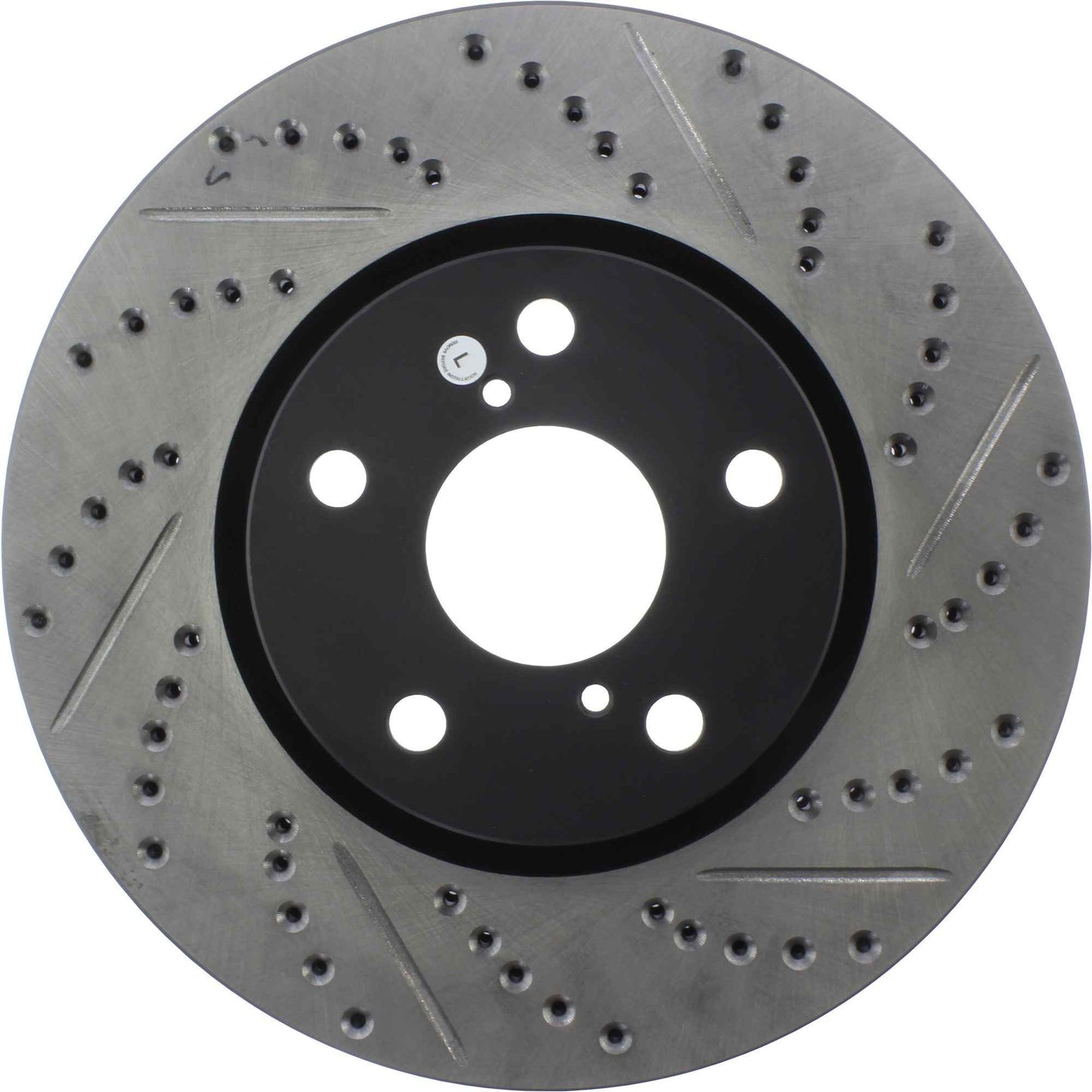 StopTech Sport Drilled/Slotted Brake Rotor; Front Left