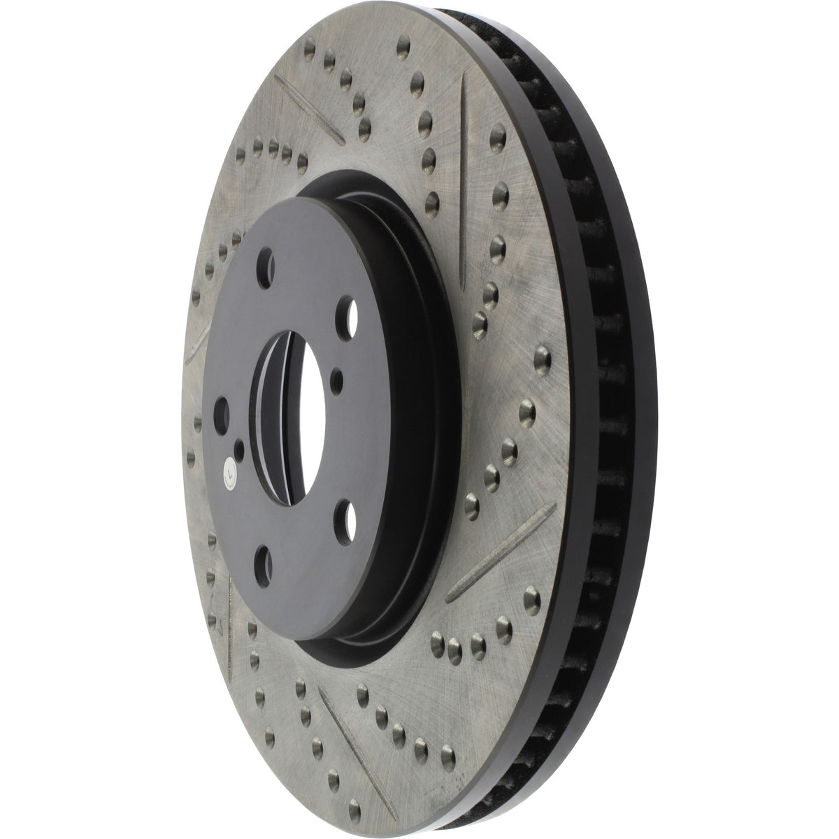 StopTech Sport Drilled/Slotted Brake Rotor; Front Left