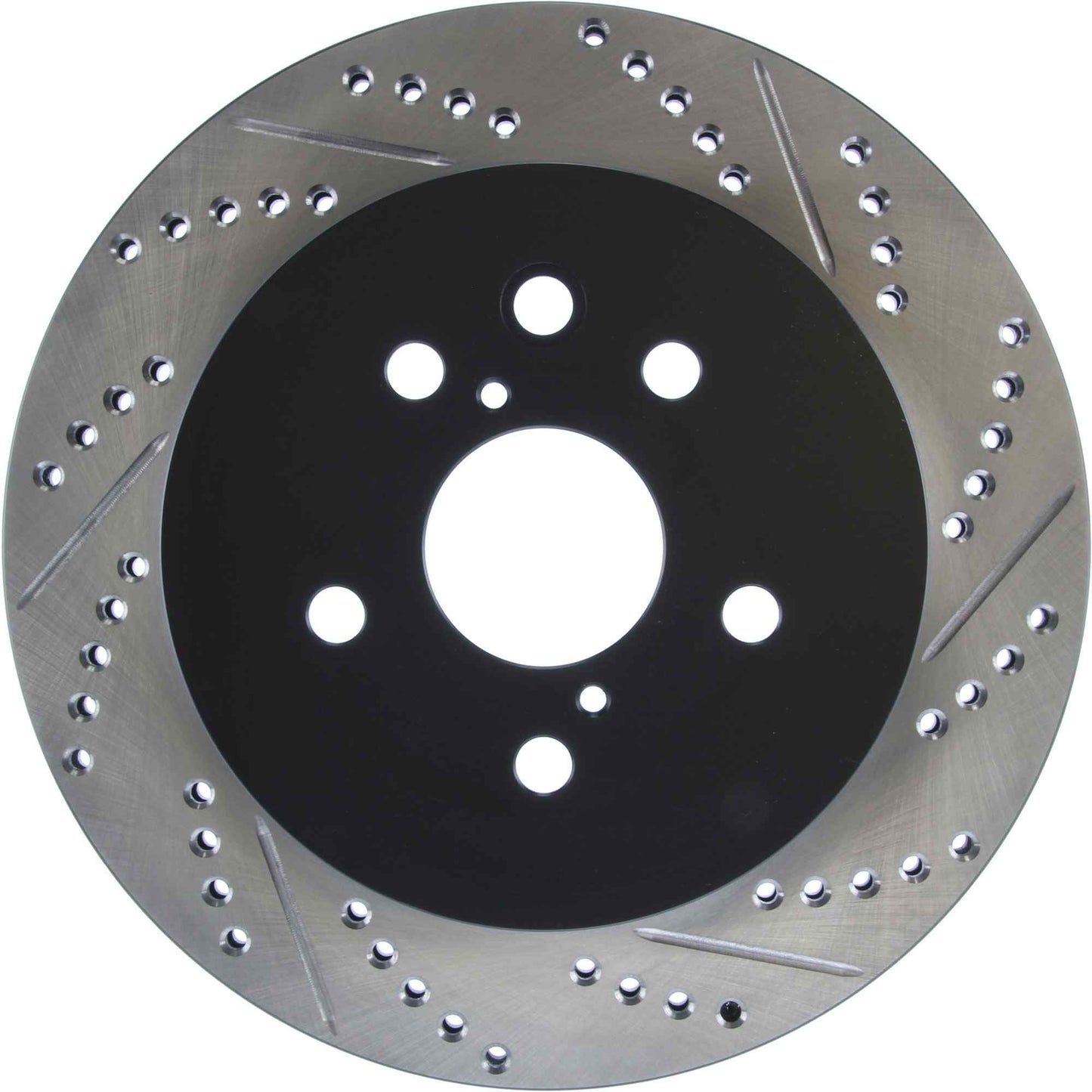 StopTech Sport Drilled/Slotted Brake Rotor; Rear Left