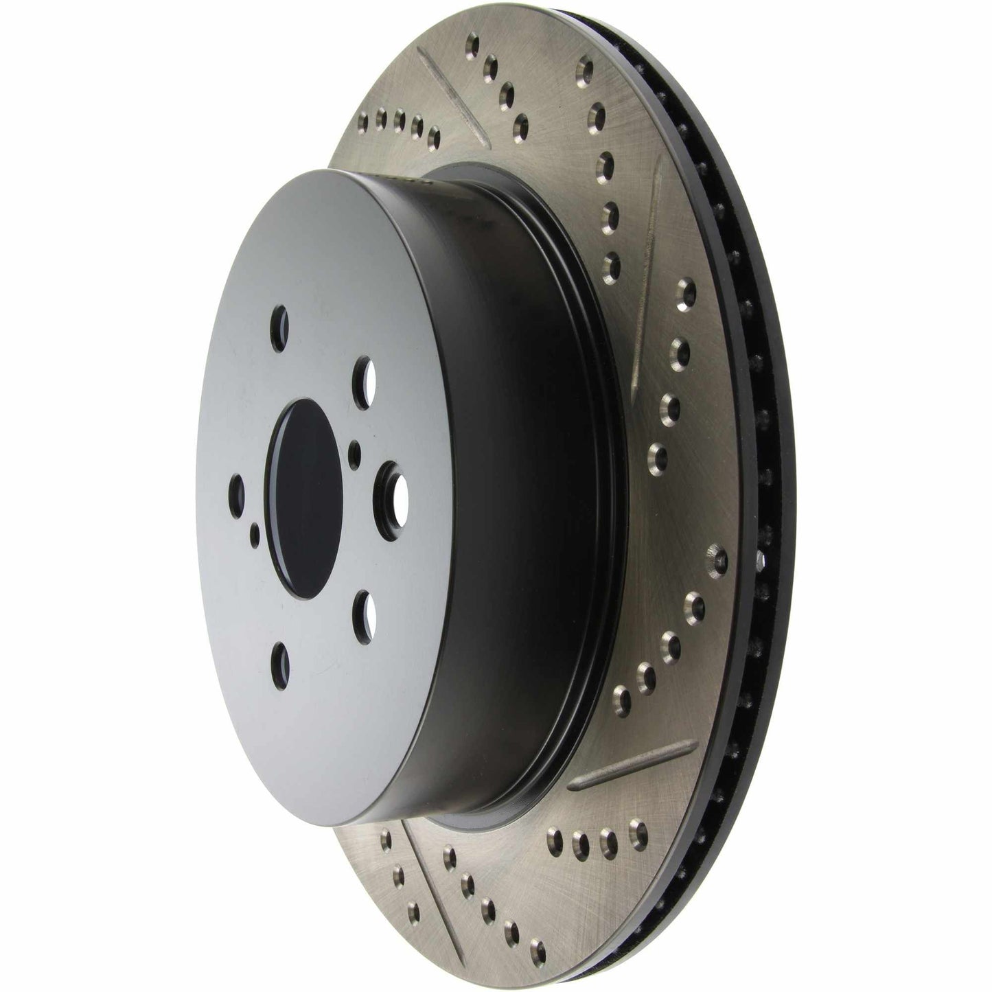 StopTech Sport Drilled/Slotted Brake Rotor; Rear Left