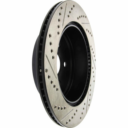 StopTech Sport Drilled/Slotted Brake Rotor; Rear Left