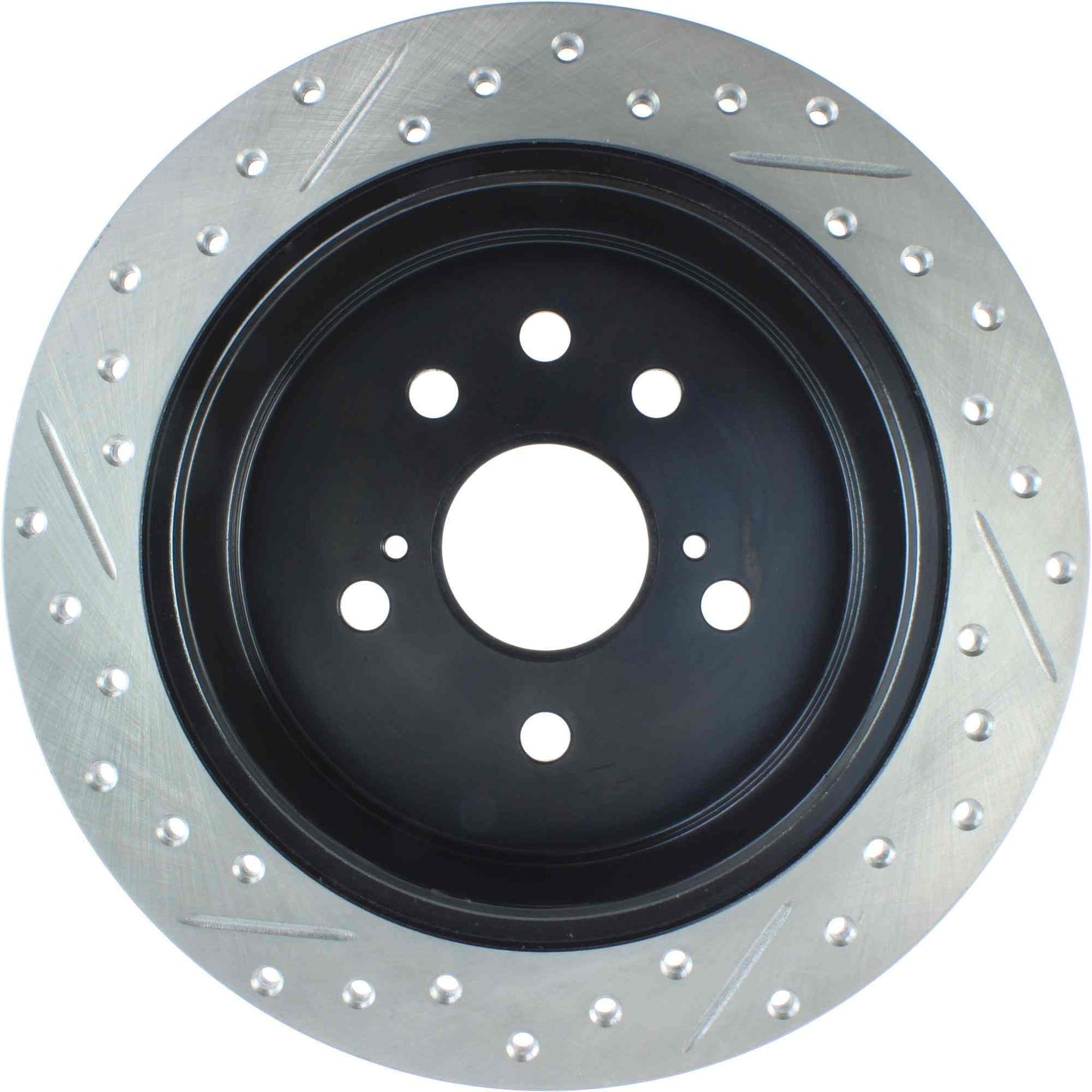 StopTech Sport Drilled/Slotted Brake Rotor; Rear Left