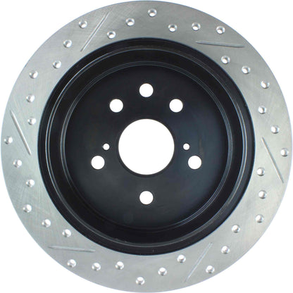 StopTech Sport Drilled/Slotted Brake Rotor; Rear Left