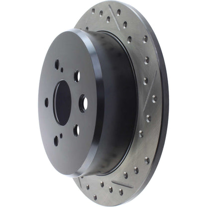 StopTech Sport Drilled/Slotted Brake Rotor; Rear Left