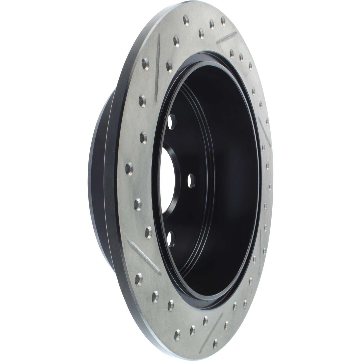 StopTech Sport Drilled/Slotted Brake Rotor; Rear Left