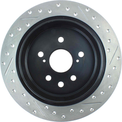 StopTech Sport Drilled/Slotted Brake Rotor; Rear Right