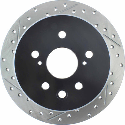 StopTech Sport Drilled/Slotted Brake Rotor; Rear Right