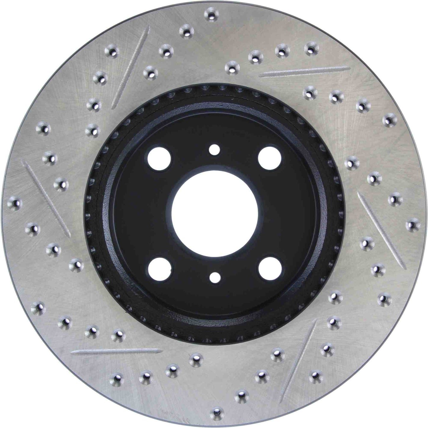 StopTech Sport Drilled/Slotted Brake Rotor; Front Left