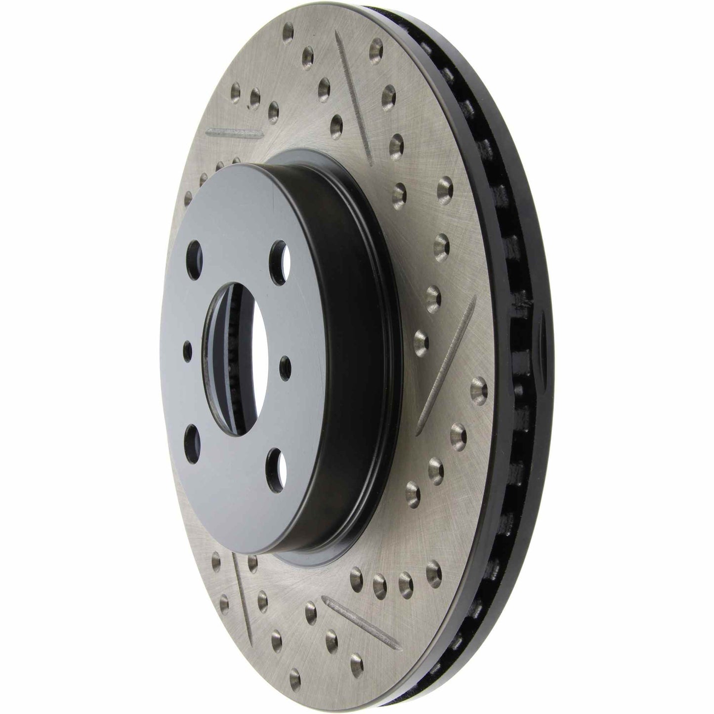 StopTech Sport Drilled/Slotted Brake Rotor; Front Left