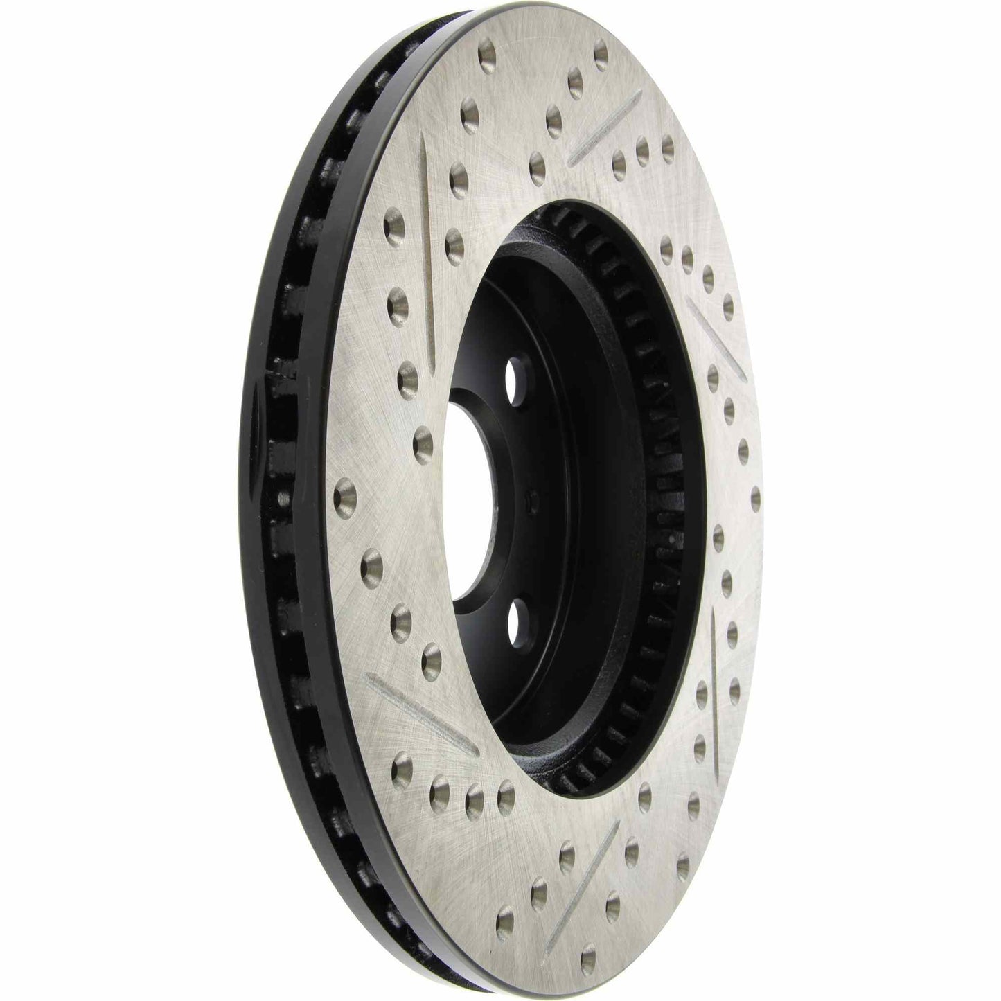 StopTech Sport Drilled/Slotted Brake Rotor; Front Left