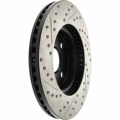 StopTech Sport Drilled/Slotted Brake Rotor; Front Left