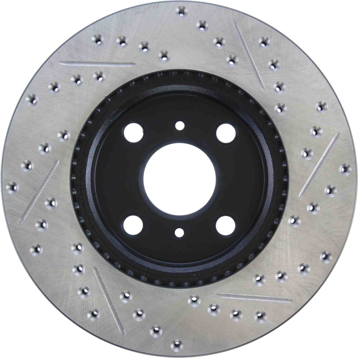 StopTech Sport Drilled/Slotted Brake Rotor; Front Right