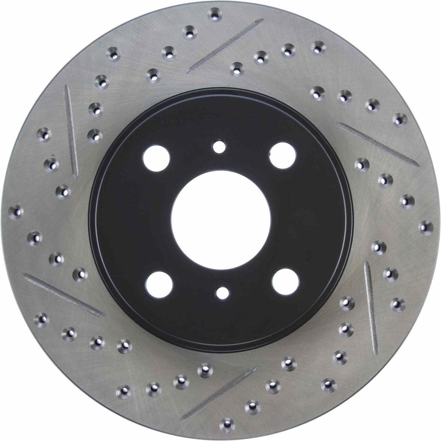 StopTech Sport Drilled/Slotted Brake Rotor; Front Right