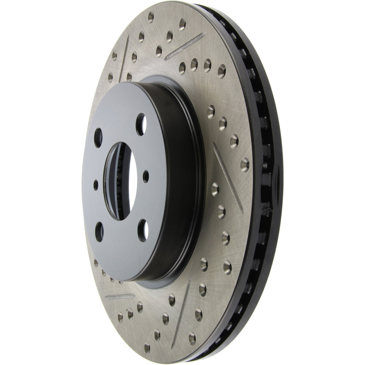 StopTech Sport Drilled/Slotted Brake Rotor; Front Right