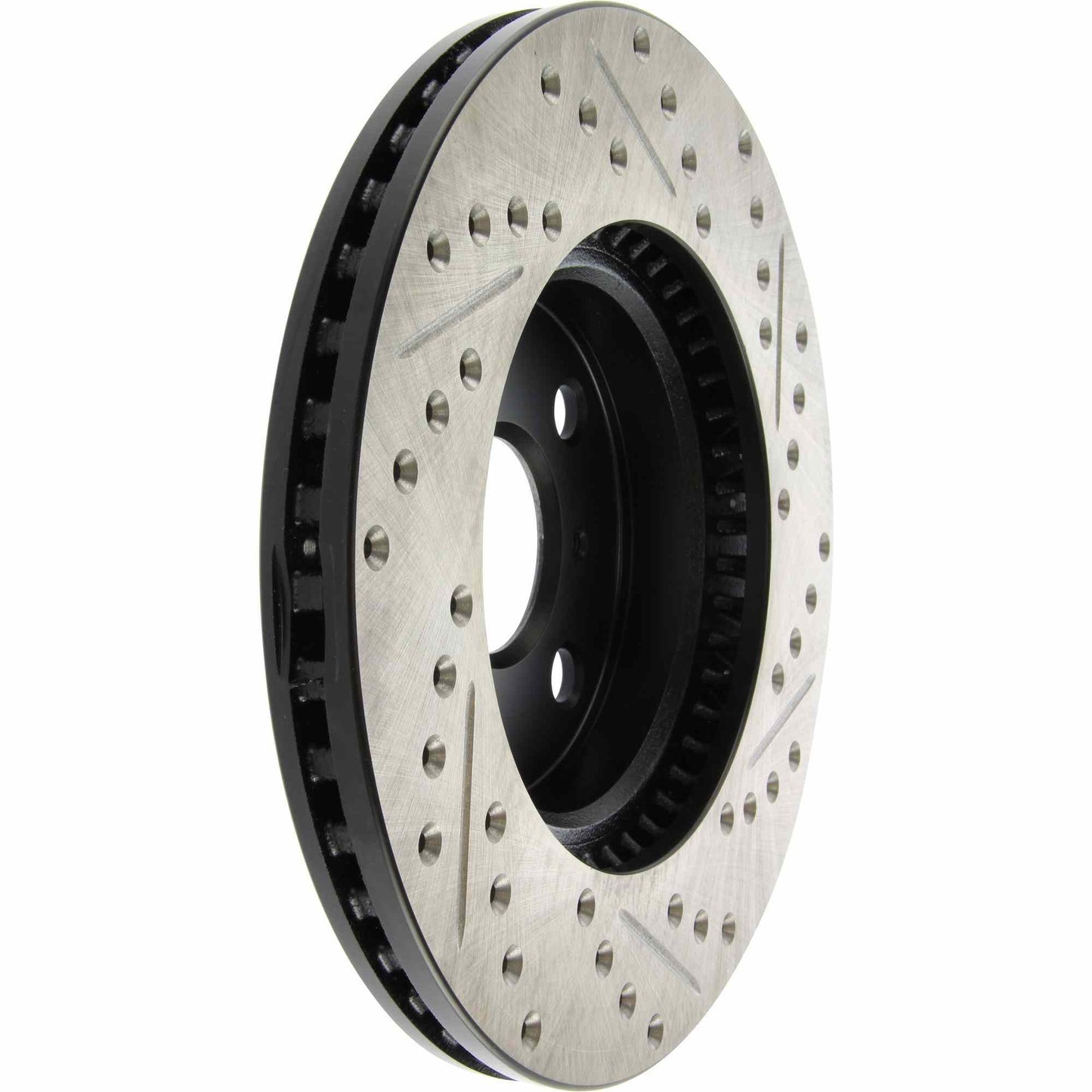 StopTech Sport Drilled/Slotted Brake Rotor; Front Right