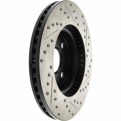 StopTech Sport Drilled/Slotted Brake Rotor; Front Right