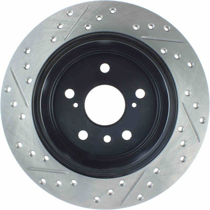 StopTech Sport Drilled/Slotted Brake Rotor; Rear Left