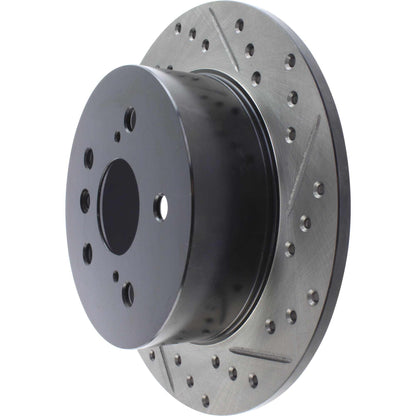 StopTech Sport Drilled/Slotted Brake Rotor; Rear Left