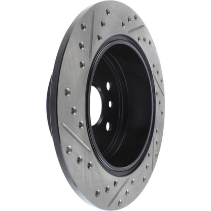 StopTech Sport Drilled/Slotted Brake Rotor; Rear Left