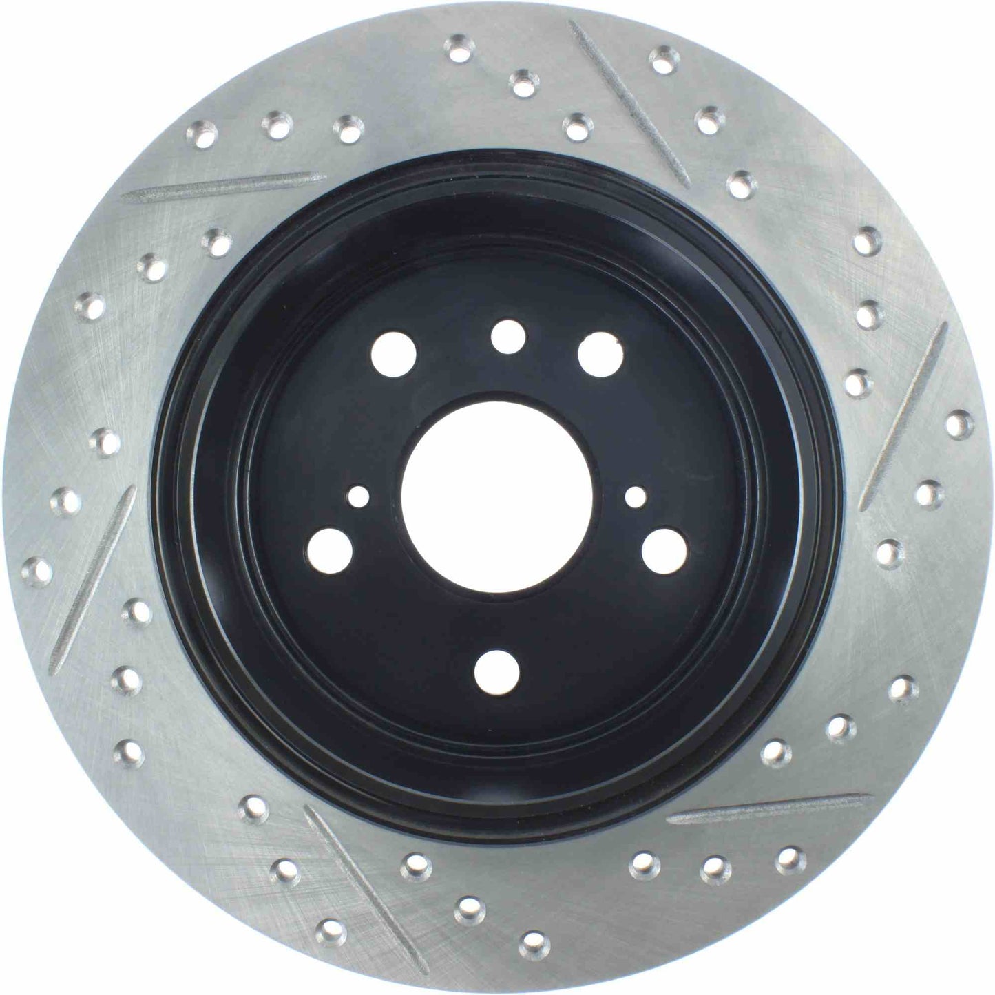 StopTech Sport Drilled/Slotted Brake Rotor; Rear Right