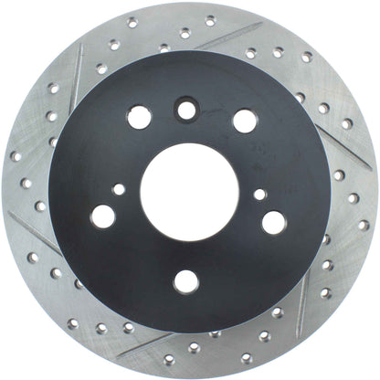 StopTech Sport Drilled/Slotted Brake Rotor; Rear Right