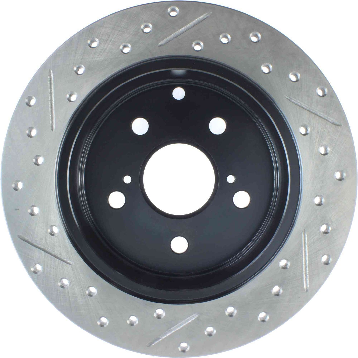 StopTech Sport Drilled/Slotted Brake Rotor; Rear Left