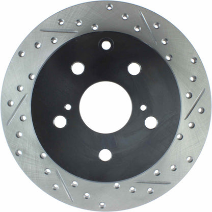 StopTech Sport Drilled/Slotted Brake Rotor; Rear Left