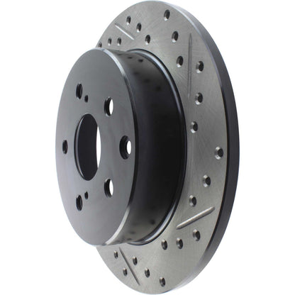 StopTech Sport Drilled/Slotted Brake Rotor; Rear Left