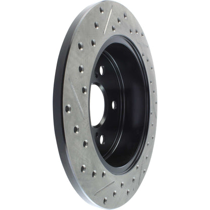 StopTech Sport Drilled/Slotted Brake Rotor; Rear Left