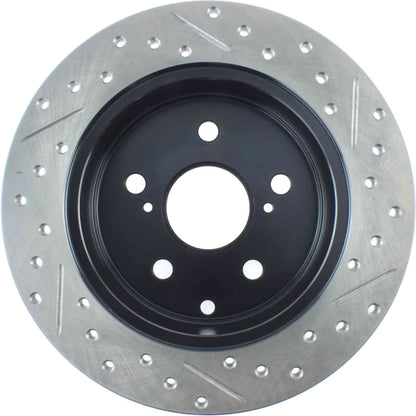 StopTech Sport Drilled/Slotted Brake Rotor; Rear Right