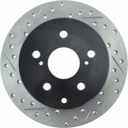 StopTech Sport Drilled/Slotted Brake Rotor; Rear Right