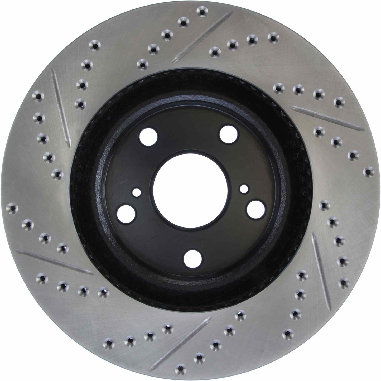 StopTech Sport Drilled/Slotted Brake Rotor; Front Left