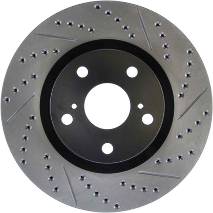 StopTech Sport Drilled/Slotted Brake Rotor; Front Left
