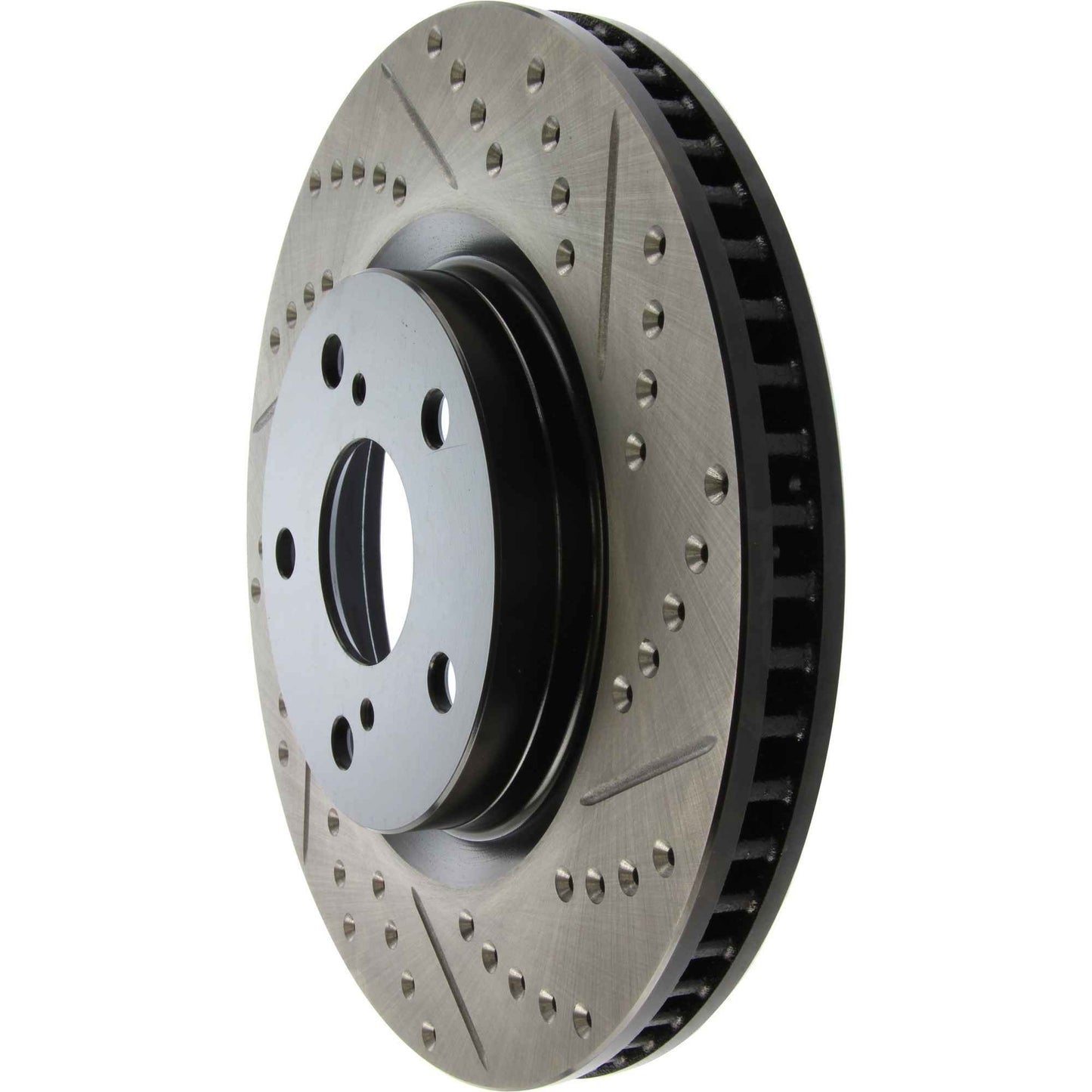 StopTech Sport Drilled/Slotted Brake Rotor; Front Left