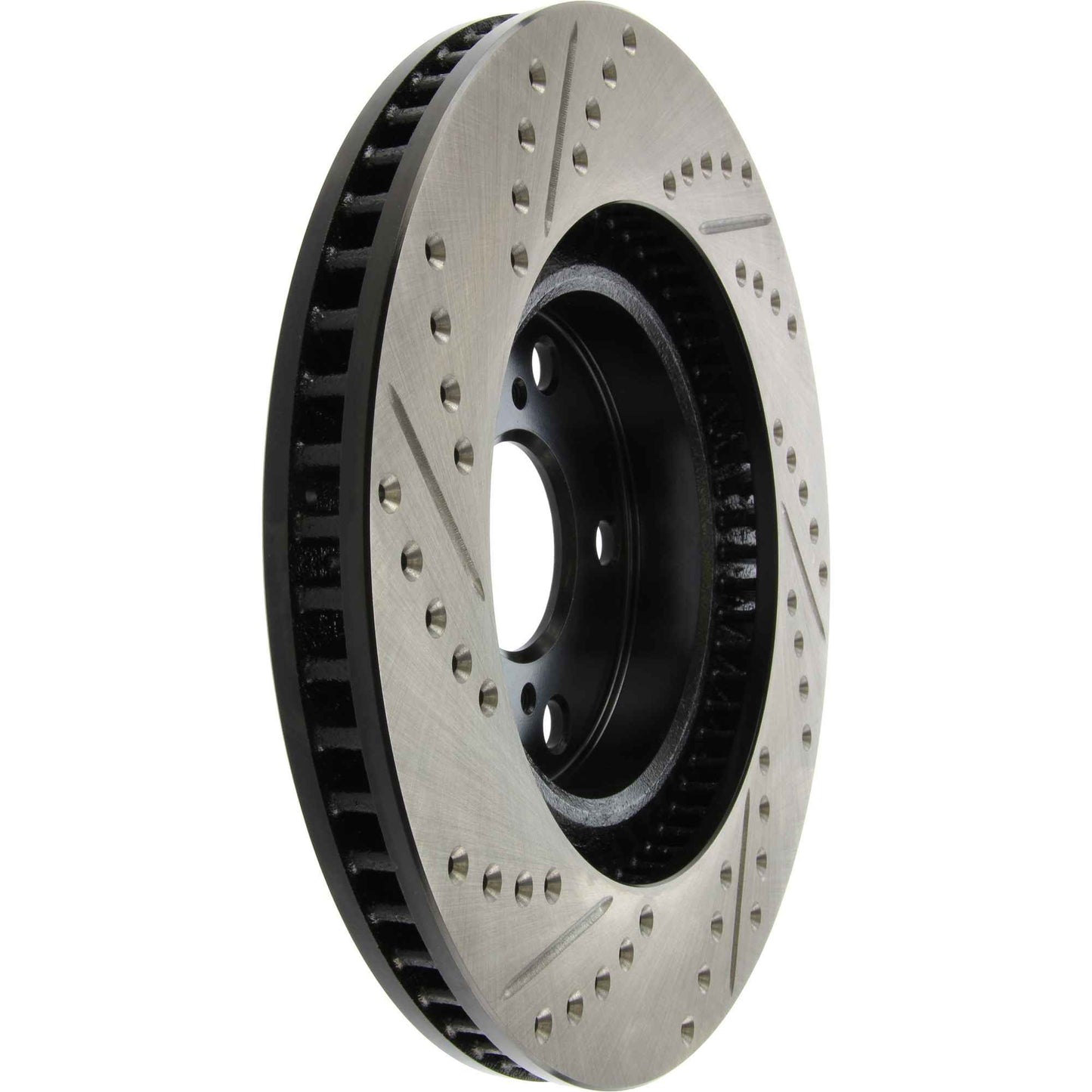 StopTech Sport Drilled/Slotted Brake Rotor; Front Left