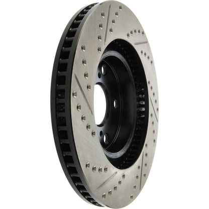 StopTech Sport Drilled/Slotted Brake Rotor; Front Left