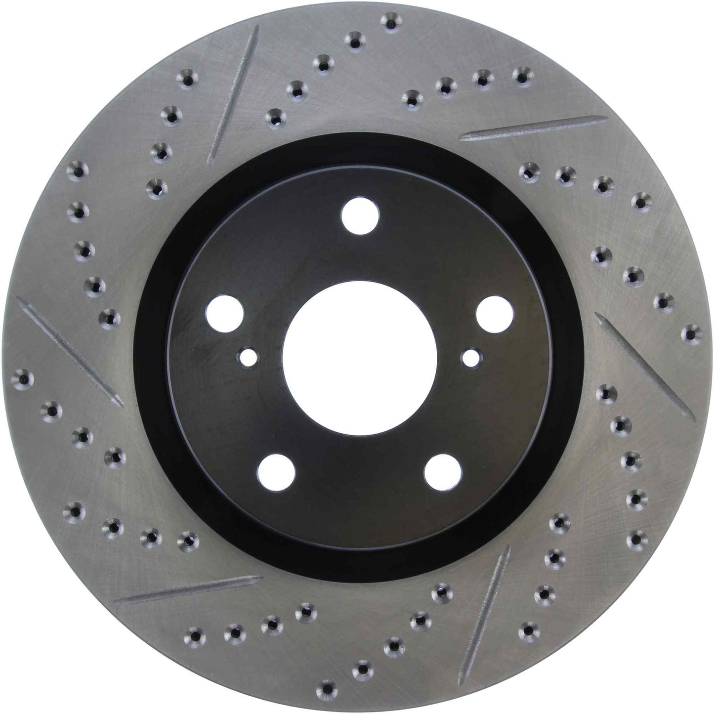 StopTech Sport Drilled/Slotted Brake Rotor; Front Right