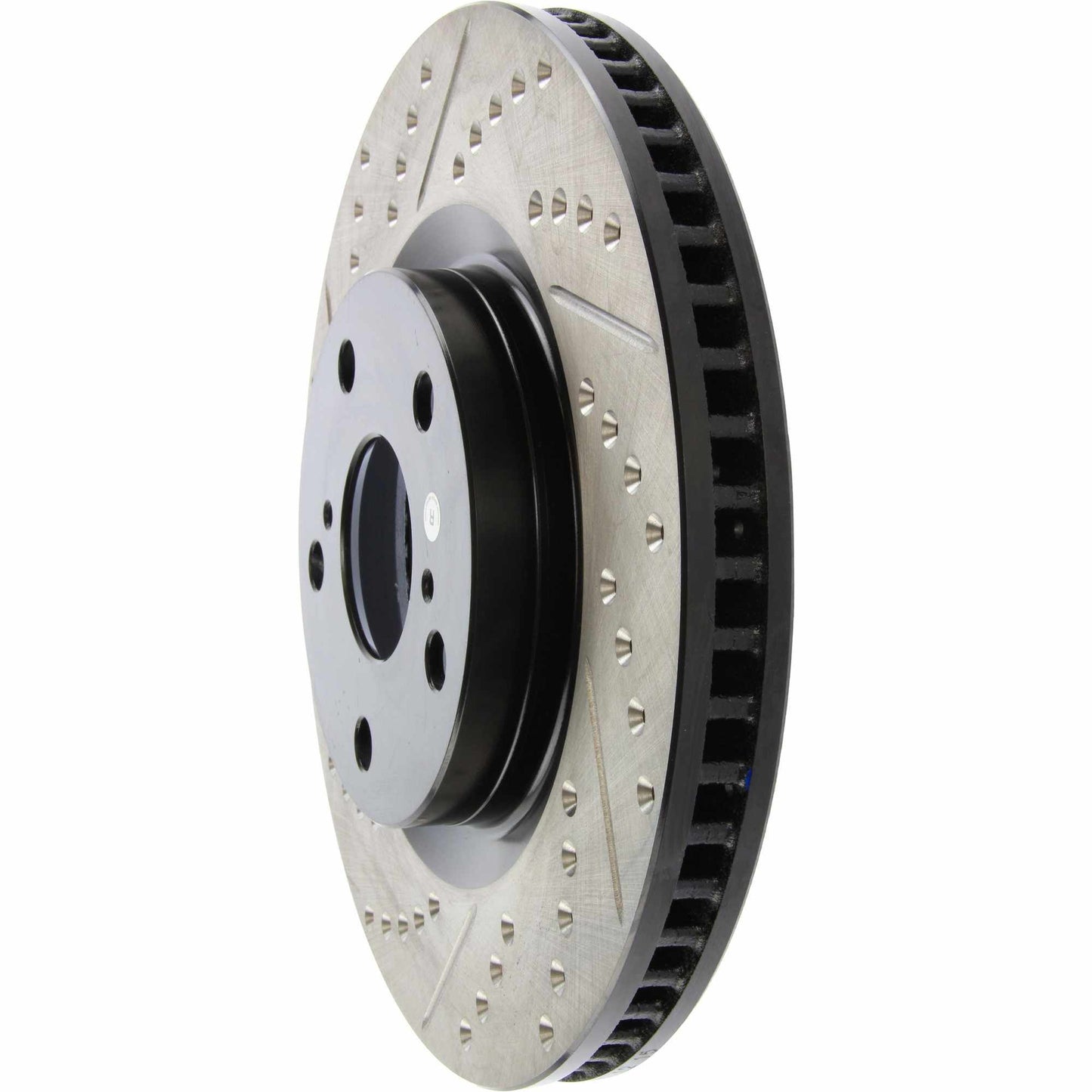 StopTech Sport Drilled/Slotted Brake Rotor; Front Right
