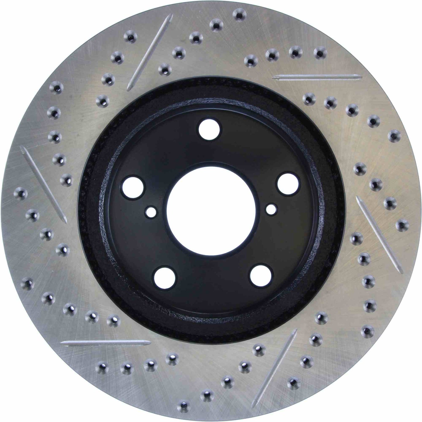 StopTech Sport Drilled/Slotted Brake Rotor; Front Left